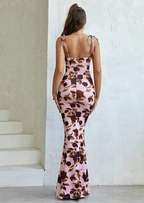 Floral Maxi Dress Sleeveless Bloom - Women's Dress