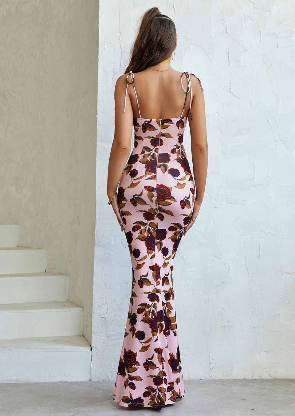 Floral Maxi Dress Sleeveless Bloom - Women's Dress