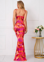 Floral Maxi Dress Sleeveless Bloom - Women's Dress