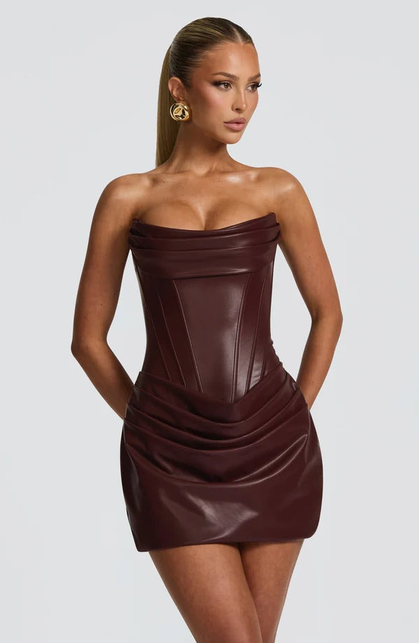 Strapless Corset Mini Dress Roxanne - Women's Dress