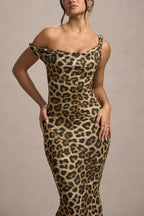 Floral Bodycon Maxi Dress Twisted Zoe - Women's Dress