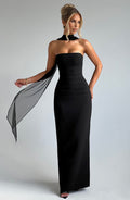 Strapless Bodycon Maxi Dress Aria - Women's Dress