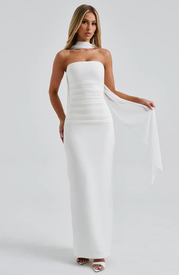 Strapless Bodycon Maxi Dress Aria - Women's Dress