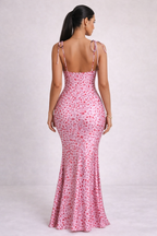 Floral Maxi Dress Sleeveless Bloom - Women's Dress