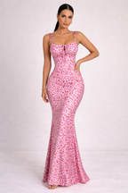 Floral Maxi Dress Sleeveless Bloom - Women's Dress
