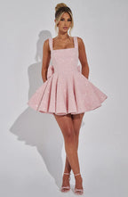 Sequin Tweed Mini Dress Cleo - Women's Dress