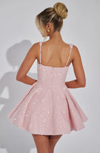 Sequin Tweed Mini Dress Cleo - Women's Dress