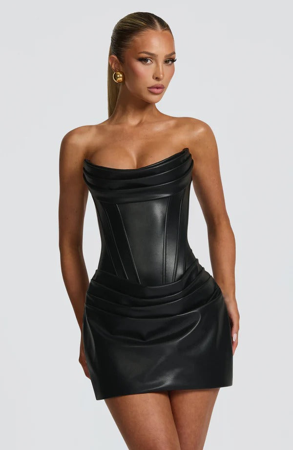 Strapless Corset Mini Dress Roxanne - Women's Dress
