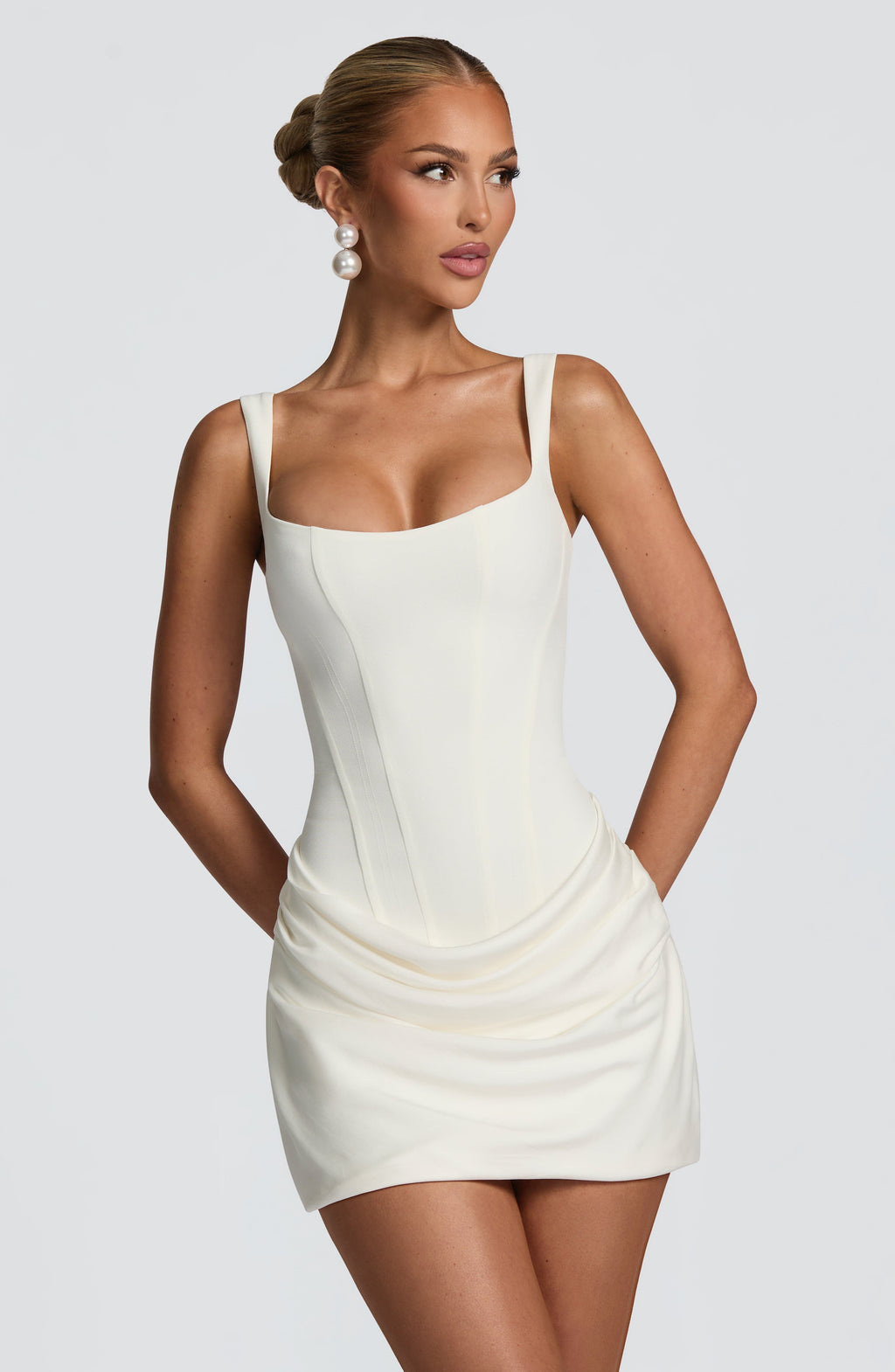 Corset Mini Dress Backless Sienna - Women's Dress