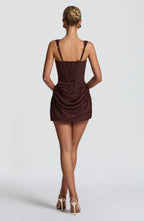 Corset Mini Dress Backless Sienna - Women's Dress