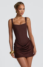 Corset Mini Dress Backless Sienna - Women's Dress