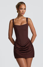 Corset Mini Dress Backless Sienna - Women's Dress
