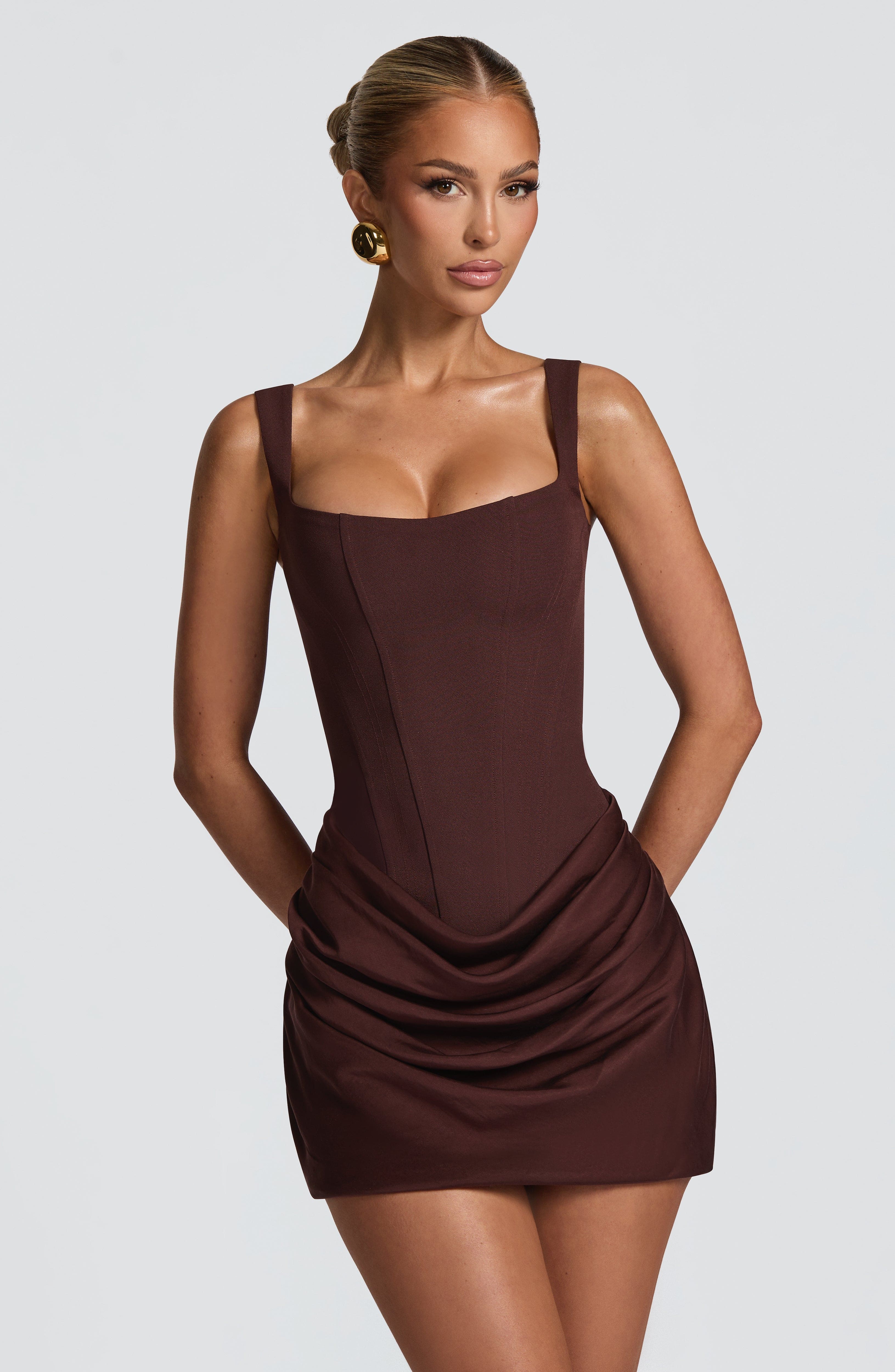 Corset Mini Dress Backless Sienna - Women's Dress