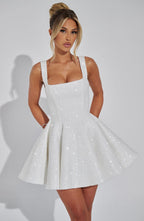 Sequin Tweed Mini Dress Cleo - Women's Dress