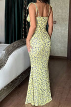 Floral Maxi Dress Sleeveless Bloom - Women's Dress
