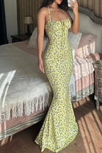 Floral Maxi Dress Sleeveless Bloom - Women's Dress