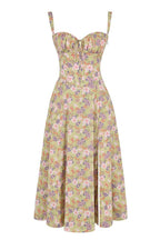 Bustier Midi Dress Tailored Waist Kiana - Women's Dress