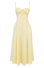 Bustier Midi Dress Tailored Waist Kiana - Women's Dress
