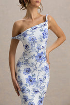 Floral Bodycon Maxi Dress Twisted Zoe - Women's Dress