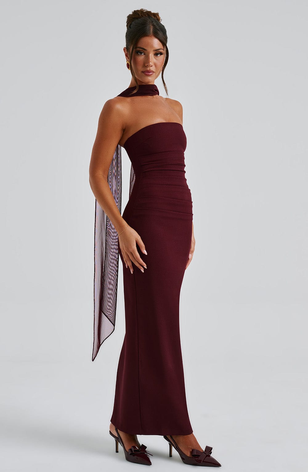 Strapless Bodycon Maxi Dress Aria - Women's Dress