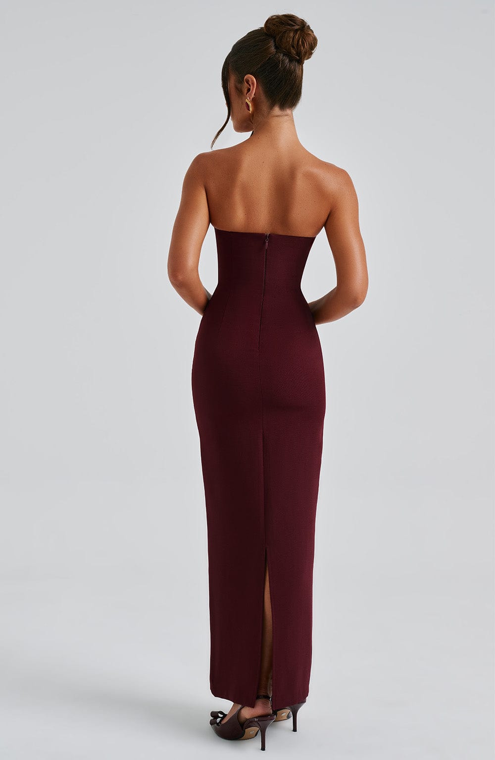 Strapless Bodycon Maxi Dress Aria - Women's Dress