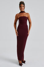 Strapless Bodycon Maxi Dress Aria - Women's Dress